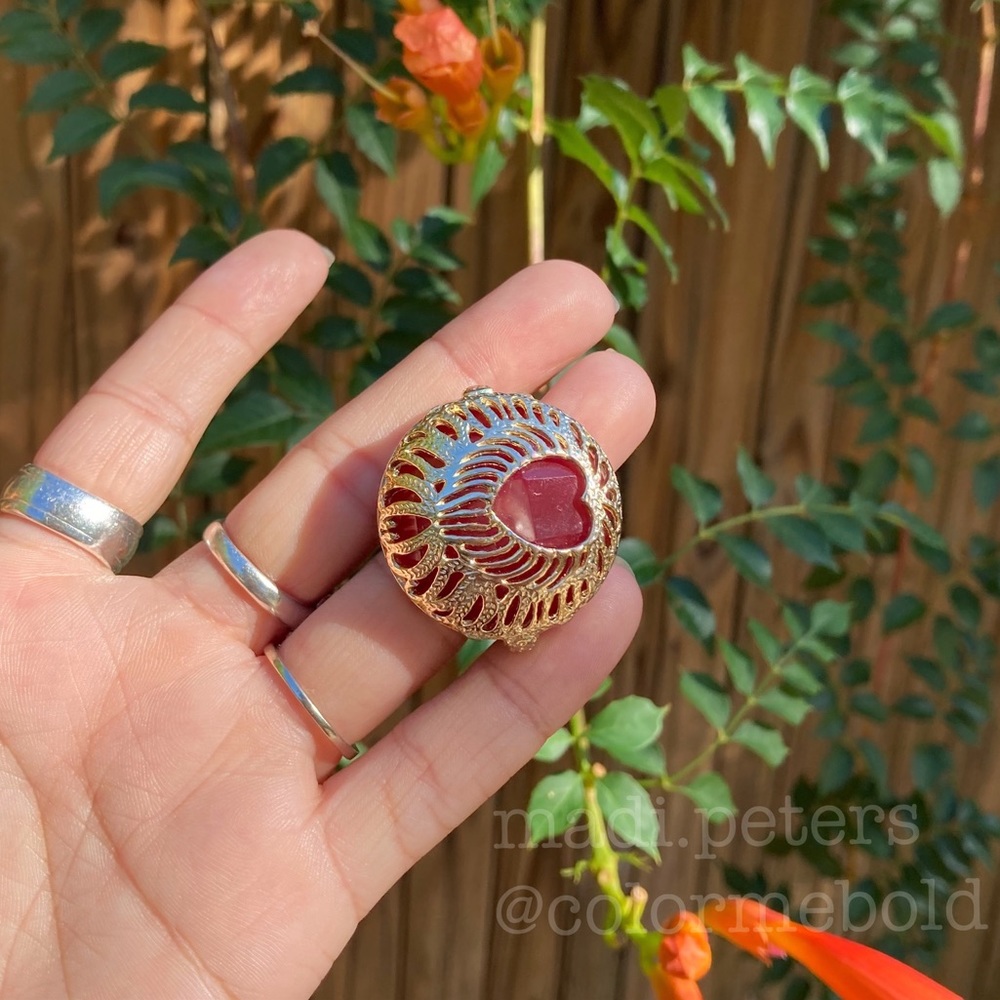 Kendra Scott Claire Ring in Pink Agate - Picture 2 of 10